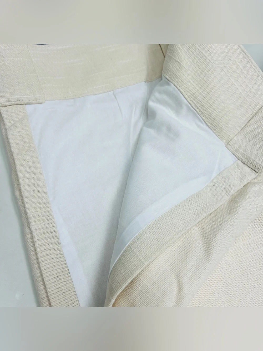 QUINCE Set Of 2 48x84 Cotton Slub Curtains Natural 9354